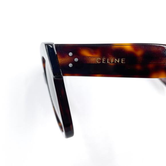 Celine Tortoise‎ Sunglasses Havana Brown Polarized Acetate CL40002U
